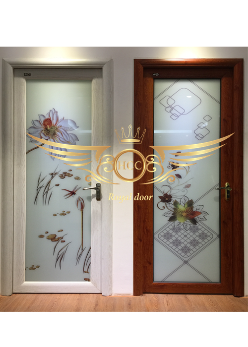 Mẫu cửa nhôm vân gỗ cao cấp